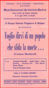 Locandina Voglio dirvi di un popolo che sfida la morte